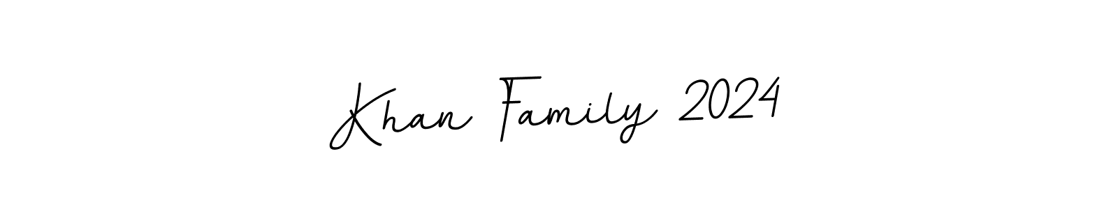 Design your own signature with our free online signature maker. With this signature software, you can create a handwritten (BallpointsItalic-DORy9) signature for name Khan Family 2024. Khan Family 2024 signature style 11 images and pictures png