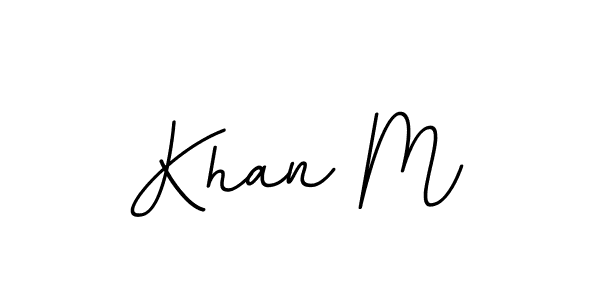 Khan M stylish signature style. Best Handwritten Sign (BallpointsItalic-DORy9) for my name. Handwritten Signature Collection Ideas for my name Khan M. Khan M signature style 11 images and pictures png