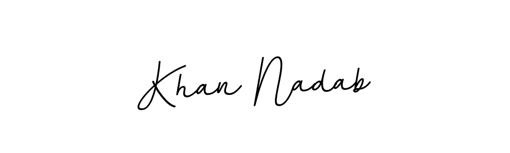 Create a beautiful signature design for name Khan Nadab. With this signature (BallpointsItalic-DORy9) fonts, you can make a handwritten signature for free. Khan Nadab signature style 11 images and pictures png