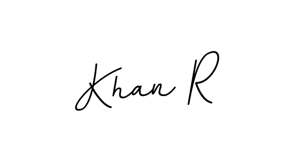 Make a beautiful signature design for name Khan R. With this signature (BallpointsItalic-DORy9) style, you can create a handwritten signature for free. Khan R signature style 11 images and pictures png