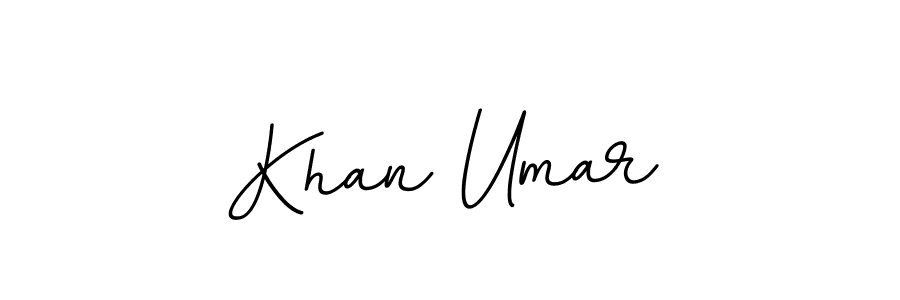 How to make Khan Umar name signature. Use BallpointsItalic-DORy9 style for creating short signs online. This is the latest handwritten sign. Khan Umar signature style 11 images and pictures png