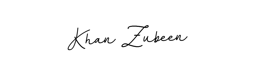 Make a beautiful signature design for name Khan Zubeen. With this signature (BallpointsItalic-DORy9) style, you can create a handwritten signature for free. Khan Zubeen signature style 11 images and pictures png