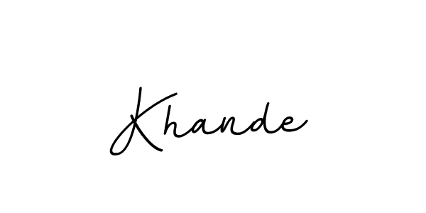 Make a beautiful signature design for name Khande. Use this online signature maker to create a handwritten signature for free. Khande signature style 11 images and pictures png