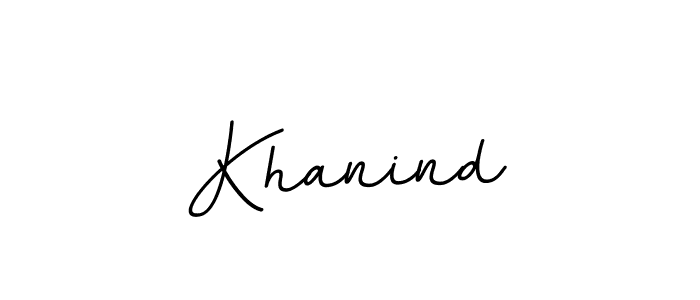 Make a beautiful signature design for name Khanind. With this signature (BallpointsItalic-DORy9) style, you can create a handwritten signature for free. Khanind signature style 11 images and pictures png