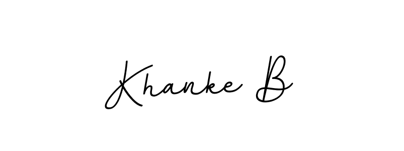 This is the best signature style for the Khanke B name. Also you like these signature font (BallpointsItalic-DORy9). Mix name signature. Khanke B signature style 11 images and pictures png