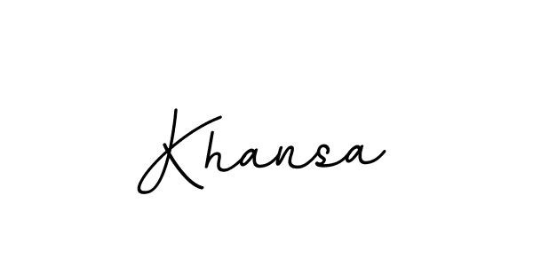 Also You can easily find your signature by using the search form. We will create Khansa name handwritten signature images for you free of cost using BallpointsItalic-DORy9 sign style. Khansa signature style 11 images and pictures png