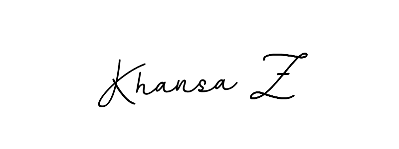 if you are searching for the best signature style for your name Khansa Z. so please give up your signature search. here we have designed multiple signature styles  using BallpointsItalic-DORy9. Khansa Z signature style 11 images and pictures png