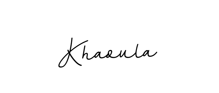 Also we have Khaoula name is the best signature style. Create professional handwritten signature collection using BallpointsItalic-DORy9 autograph style. Khaoula signature style 11 images and pictures png