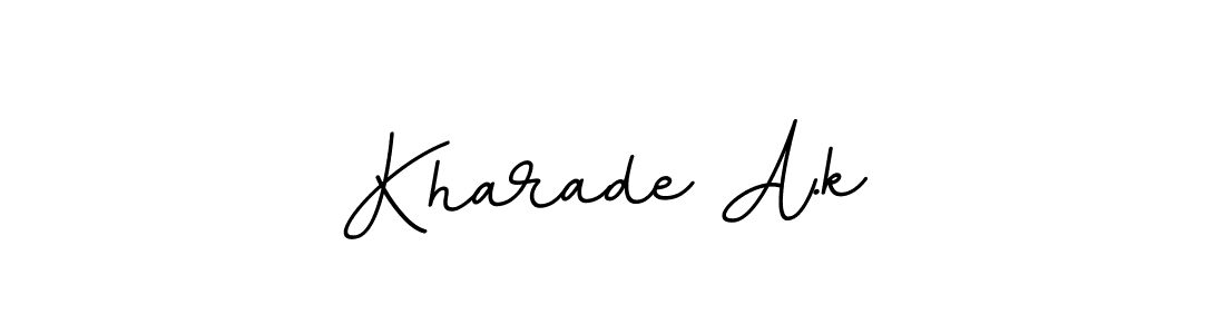 Kharade A.k stylish signature style. Best Handwritten Sign (BallpointsItalic-DORy9) for my name. Handwritten Signature Collection Ideas for my name Kharade A.k. Kharade A.k signature style 11 images and pictures png