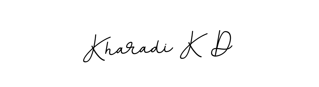 Design your own signature with our free online signature maker. With this signature software, you can create a handwritten (BallpointsItalic-DORy9) signature for name Kharadi K D. Kharadi K D signature style 11 images and pictures png