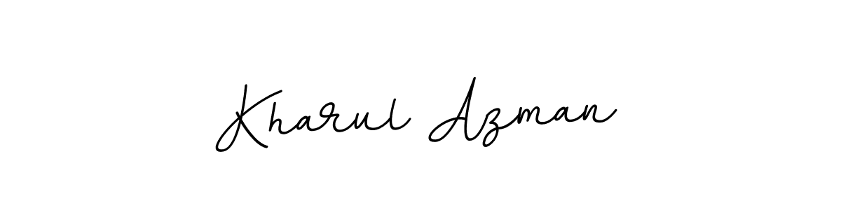 Make a beautiful signature design for name Kharul Azman. With this signature (BallpointsItalic-DORy9) style, you can create a handwritten signature for free. Kharul Azman signature style 11 images and pictures png