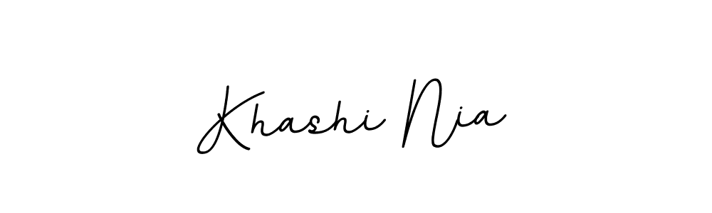 Design your own signature with our free online signature maker. With this signature software, you can create a handwritten (BallpointsItalic-DORy9) signature for name Khashi Nia. Khashi Nia signature style 11 images and pictures png