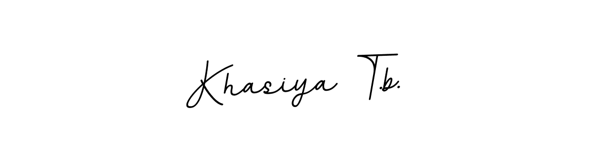 Make a beautiful signature design for name Khasiya T.b.. Use this online signature maker to create a handwritten signature for free. Khasiya T.b. signature style 11 images and pictures png