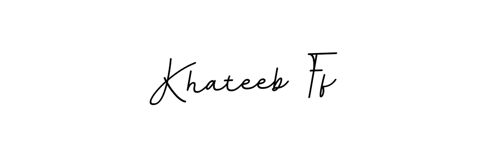 Design your own signature with our free online signature maker. With this signature software, you can create a handwritten (BallpointsItalic-DORy9) signature for name Khateeb Ff. Khateeb Ff signature style 11 images and pictures png