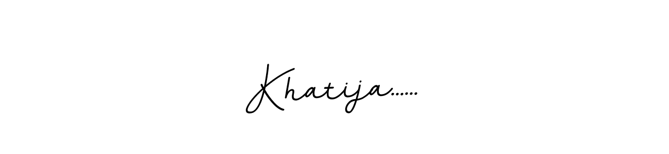 Also we have Khatija...... name is the best signature style. Create professional handwritten signature collection using BallpointsItalic-DORy9 autograph style. Khatija...... signature style 11 images and pictures png