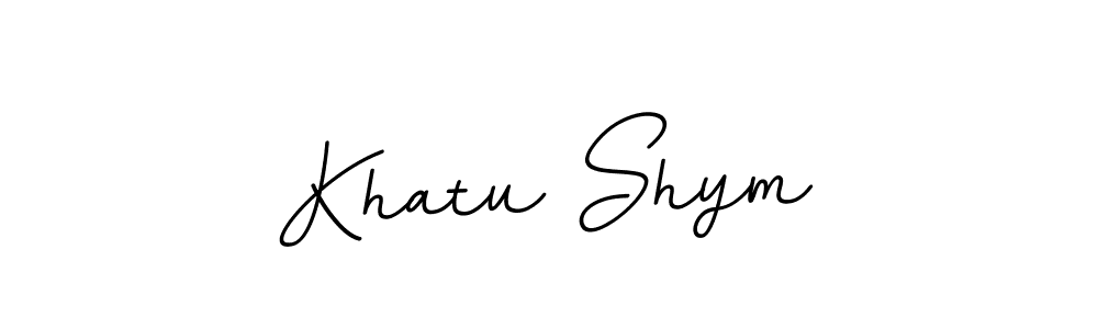 The best way (BallpointsItalic-DORy9) to make a short signature is to pick only two or three words in your name. The name Khatu Shym include a total of six letters. For converting this name. Khatu Shym signature style 11 images and pictures png
