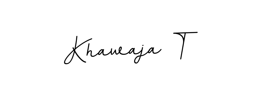 Create a beautiful signature design for name Khawaja T. With this signature (BallpointsItalic-DORy9) fonts, you can make a handwritten signature for free. Khawaja T signature style 11 images and pictures png