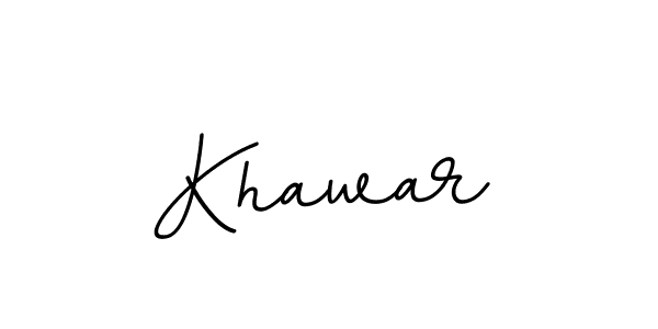 How to make Khawar name signature. Use BallpointsItalic-DORy9 style for creating short signs online. This is the latest handwritten sign. Khawar signature style 11 images and pictures png