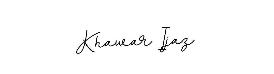 Also You can easily find your signature by using the search form. We will create Khawar Ijaz name handwritten signature images for you free of cost using BallpointsItalic-DORy9 sign style. Khawar Ijaz signature style 11 images and pictures png