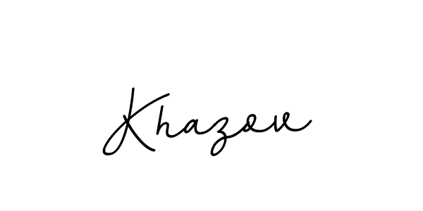 Make a beautiful signature design for name Khazov. With this signature (BallpointsItalic-DORy9) style, you can create a handwritten signature for free. Khazov signature style 11 images and pictures png