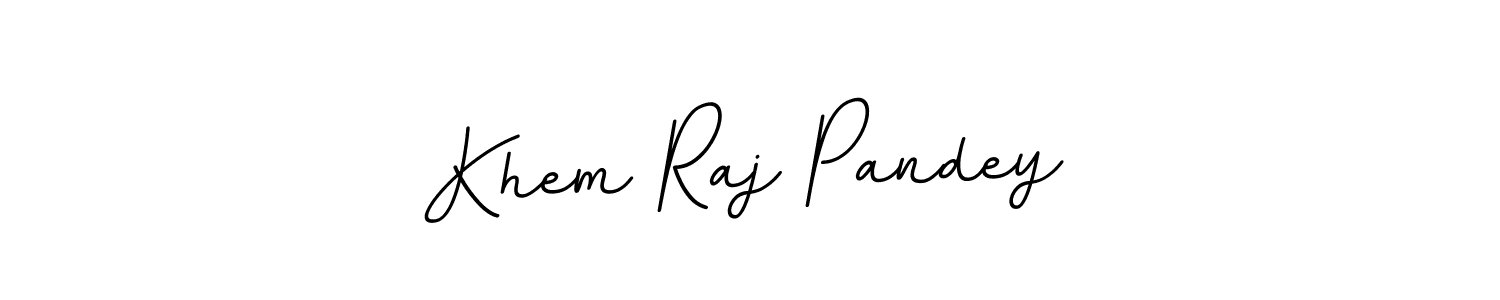 This is the best signature style for the Khem Raj Pandey name. Also you like these signature font (BallpointsItalic-DORy9). Mix name signature. Khem Raj Pandey signature style 11 images and pictures png