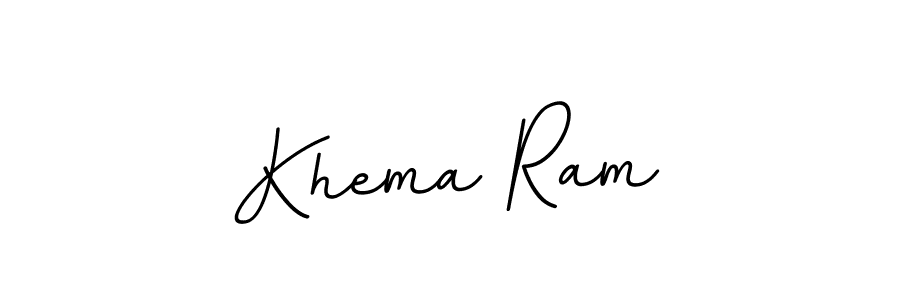 You should practise on your own different ways (BallpointsItalic-DORy9) to write your name (Khema Ram) in signature. don't let someone else do it for you. Khema Ram signature style 11 images and pictures png