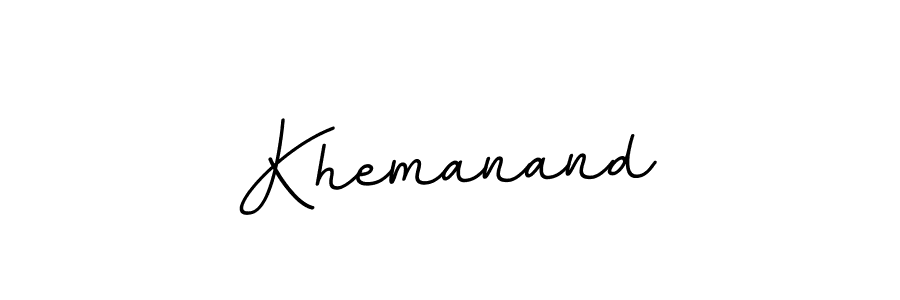 if you are searching for the best signature style for your name Khemanand. so please give up your signature search. here we have designed multiple signature styles  using BallpointsItalic-DORy9. Khemanand signature style 11 images and pictures png