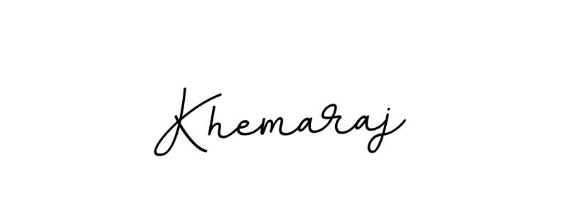 Khemaraj stylish signature style. Best Handwritten Sign (BallpointsItalic-DORy9) for my name. Handwritten Signature Collection Ideas for my name Khemaraj. Khemaraj signature style 11 images and pictures png