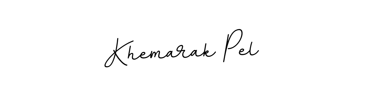 Make a beautiful signature design for name Khemarak Pel. With this signature (BallpointsItalic-DORy9) style, you can create a handwritten signature for free. Khemarak Pel signature style 11 images and pictures png