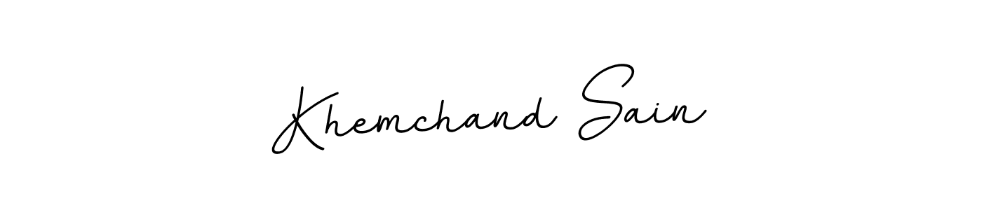 You can use this online signature creator to create a handwritten signature for the name Khemchand Sain. This is the best online autograph maker. Khemchand Sain signature style 11 images and pictures png