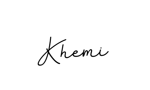 Make a beautiful signature design for name Khemi. With this signature (BallpointsItalic-DORy9) style, you can create a handwritten signature for free. Khemi signature style 11 images and pictures png