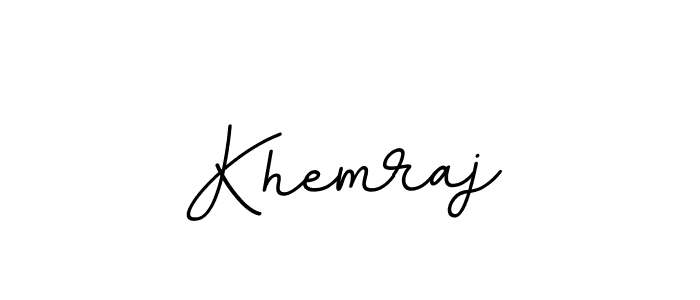 Design your own signature with our free online signature maker. With this signature software, you can create a handwritten (BallpointsItalic-DORy9) signature for name Khemraj. Khemraj signature style 11 images and pictures png