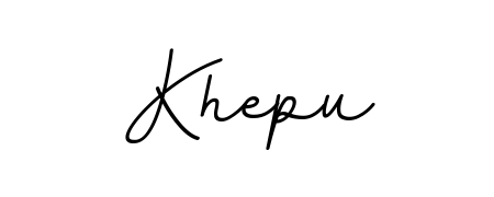 How to make Khepu name signature. Use BallpointsItalic-DORy9 style for creating short signs online. This is the latest handwritten sign. Khepu signature style 11 images and pictures png