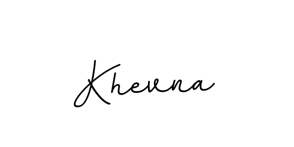 Khevna stylish signature style. Best Handwritten Sign (BallpointsItalic-DORy9) for my name. Handwritten Signature Collection Ideas for my name Khevna. Khevna signature style 11 images and pictures png