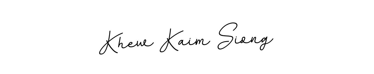 Design your own signature with our free online signature maker. With this signature software, you can create a handwritten (BallpointsItalic-DORy9) signature for name Khew Kaim Siong. Khew Kaim Siong signature style 11 images and pictures png