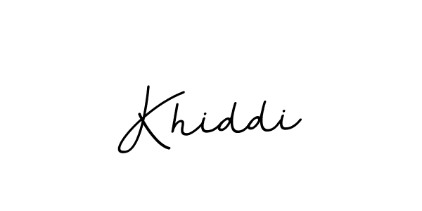 Make a beautiful signature design for name Khiddi. With this signature (BallpointsItalic-DORy9) style, you can create a handwritten signature for free. Khiddi signature style 11 images and pictures png