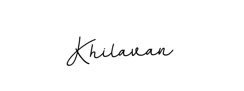 Also You can easily find your signature by using the search form. We will create Khilavan name handwritten signature images for you free of cost using BallpointsItalic-DORy9 sign style. Khilavan signature style 11 images and pictures png