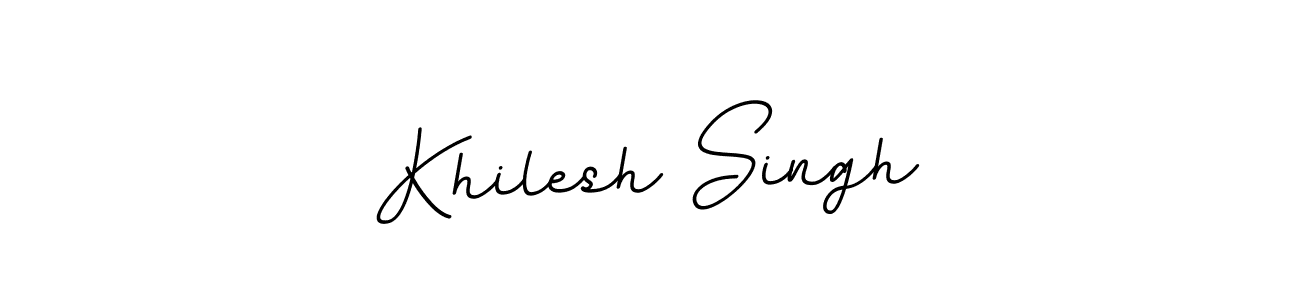 Khilesh Singh stylish signature style. Best Handwritten Sign (BallpointsItalic-DORy9) for my name. Handwritten Signature Collection Ideas for my name Khilesh Singh. Khilesh Singh signature style 11 images and pictures png