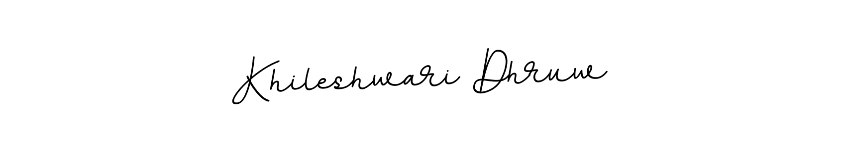 How to make Khileshwari Dhruw signature? BallpointsItalic-DORy9 is a professional autograph style. Create handwritten signature for Khileshwari Dhruw name. Khileshwari Dhruw signature style 11 images and pictures png