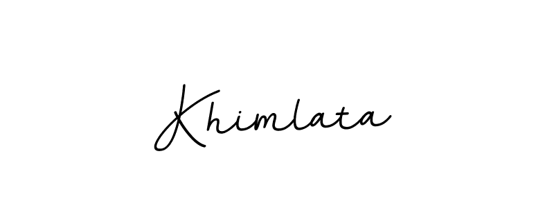 The best way (BallpointsItalic-DORy9) to make a short signature is to pick only two or three words in your name. The name Khimlata include a total of six letters. For converting this name. Khimlata signature style 11 images and pictures png