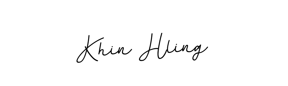 Create a beautiful signature design for name Khin Hling. With this signature (BallpointsItalic-DORy9) fonts, you can make a handwritten signature for free. Khin Hling signature style 11 images and pictures png