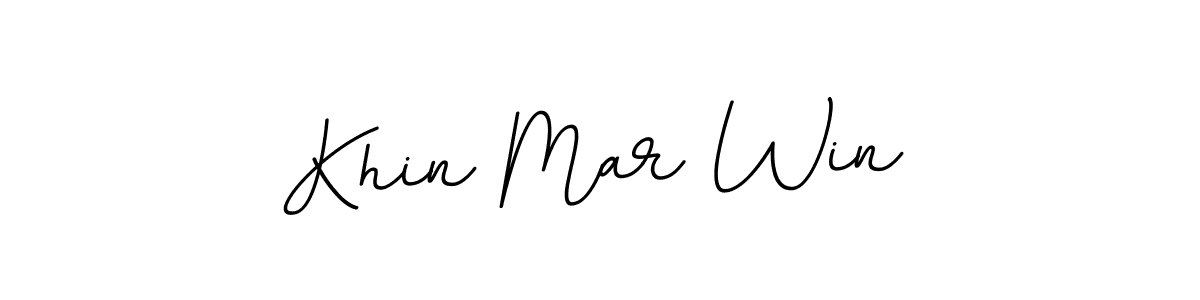 Create a beautiful signature design for name Khin Mar Win. With this signature (BallpointsItalic-DORy9) fonts, you can make a handwritten signature for free. Khin Mar Win signature style 11 images and pictures png