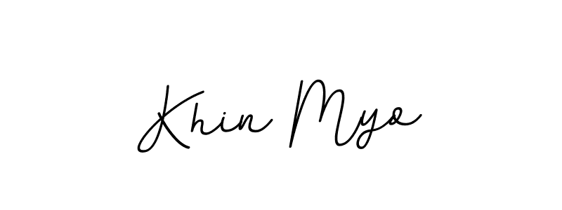 Use a signature maker to create a handwritten signature online. With this signature software, you can design (BallpointsItalic-DORy9) your own signature for name Khin Myo. Khin Myo signature style 11 images and pictures png