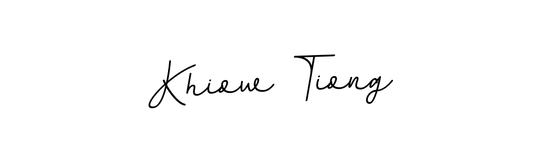 Design your own signature with our free online signature maker. With this signature software, you can create a handwritten (BallpointsItalic-DORy9) signature for name Khiow Tiong. Khiow Tiong signature style 11 images and pictures png