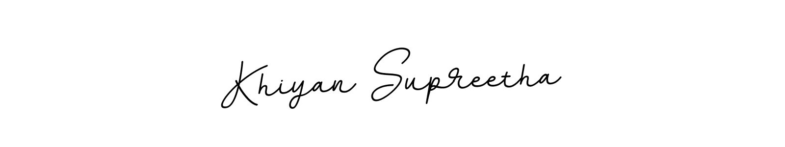 This is the best signature style for the Khiyan Supreetha name. Also you like these signature font (BallpointsItalic-DORy9). Mix name signature. Khiyan Supreetha signature style 11 images and pictures png