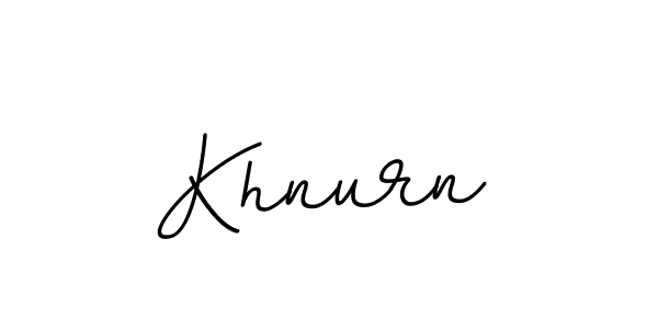 Use a signature maker to create a handwritten signature online. With this signature software, you can design (BallpointsItalic-DORy9) your own signature for name Khnurn. Khnurn signature style 11 images and pictures png