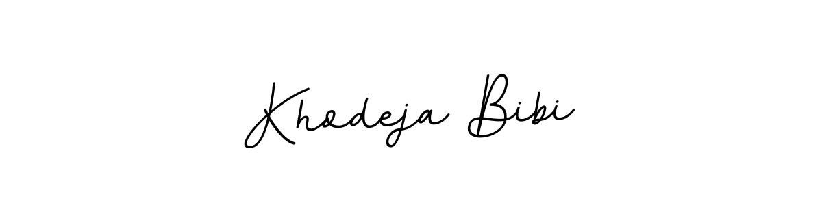 How to make Khodeja Bibi name signature. Use BallpointsItalic-DORy9 style for creating short signs online. This is the latest handwritten sign. Khodeja Bibi signature style 11 images and pictures png