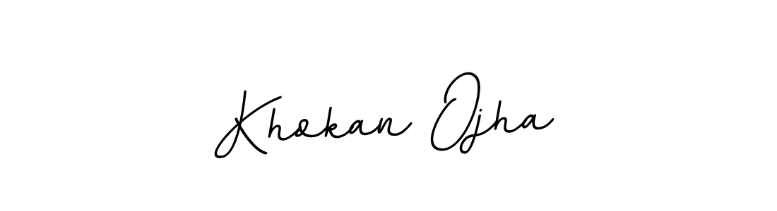 Create a beautiful signature design for name Khokan Ojha. With this signature (BallpointsItalic-DORy9) fonts, you can make a handwritten signature for free. Khokan Ojha signature style 11 images and pictures png