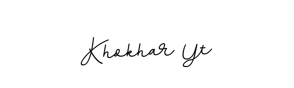 Similarly BallpointsItalic-DORy9 is the best handwritten signature design. Signature creator online .You can use it as an online autograph creator for name Khokhar Yt. Khokhar Yt signature style 11 images and pictures png