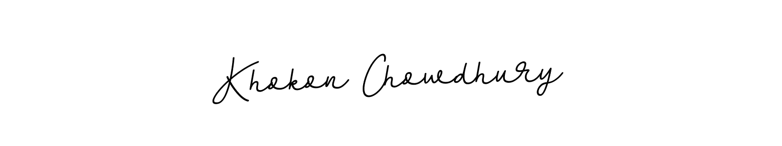 You can use this online signature creator to create a handwritten signature for the name Khokon Chowdhury. This is the best online autograph maker. Khokon Chowdhury signature style 11 images and pictures png